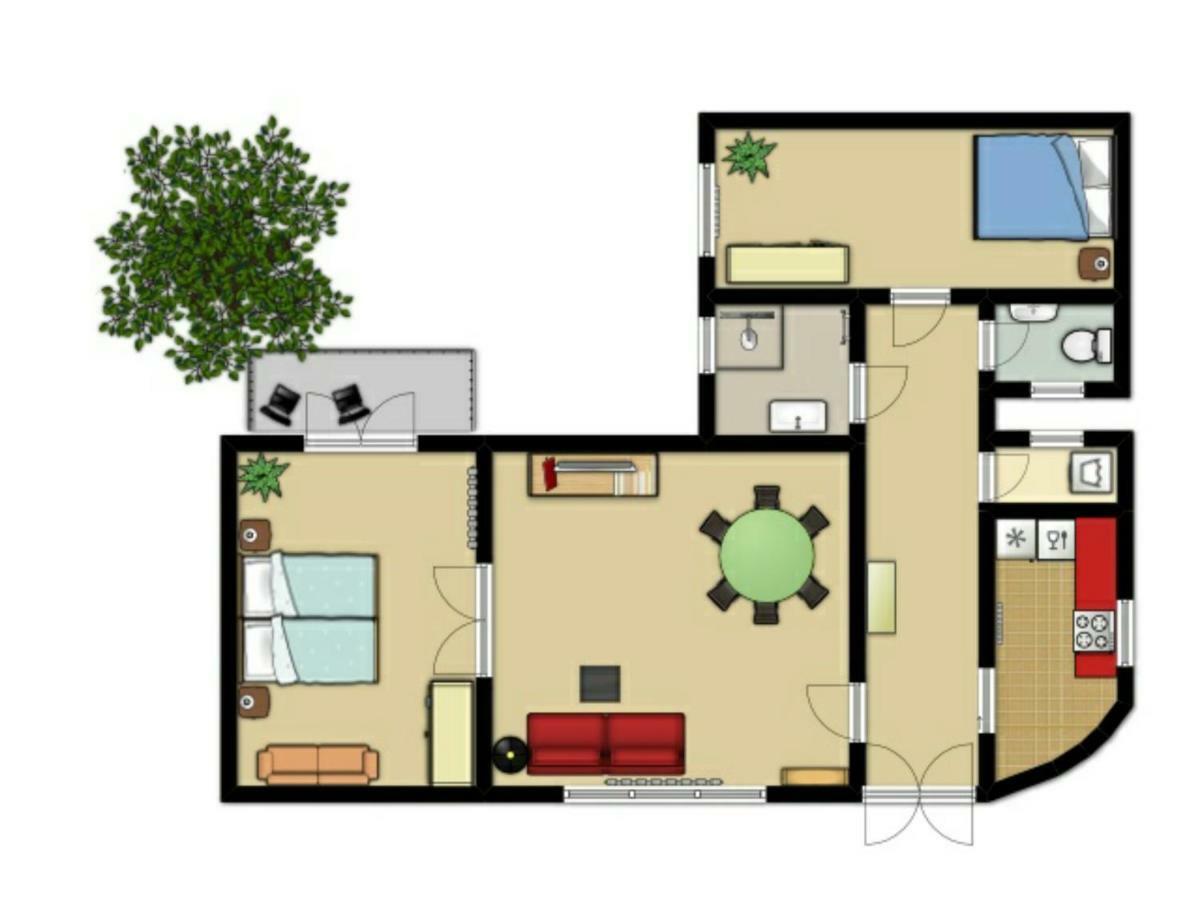 3 Room Apartment In The Beautiful Street Budapest Exteriör bild